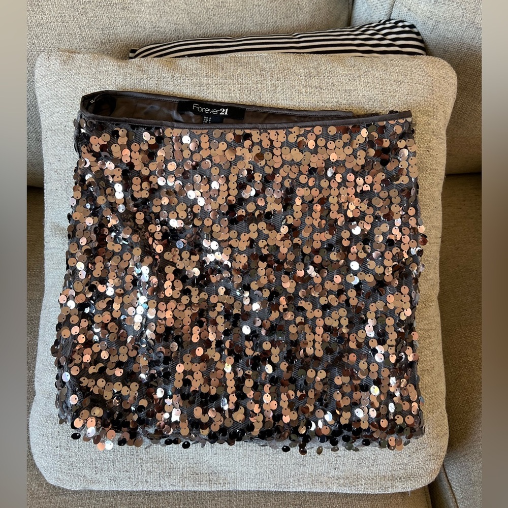Sequin mini skirt